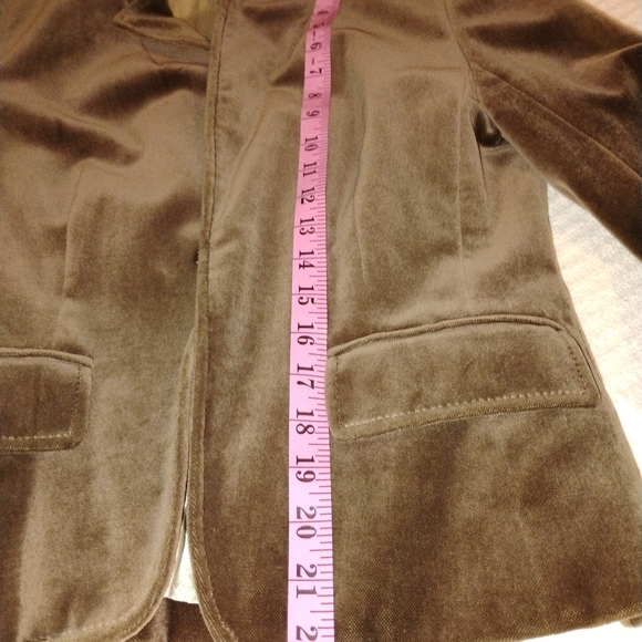 J. Crew Brown Velvet Blazer Women's Size 6 - Picture 5 of 8